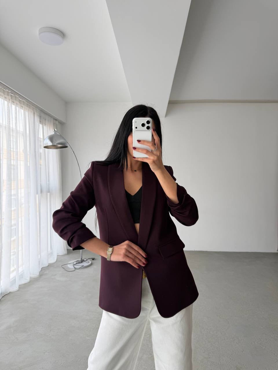 Ashley blazer-Aubergine