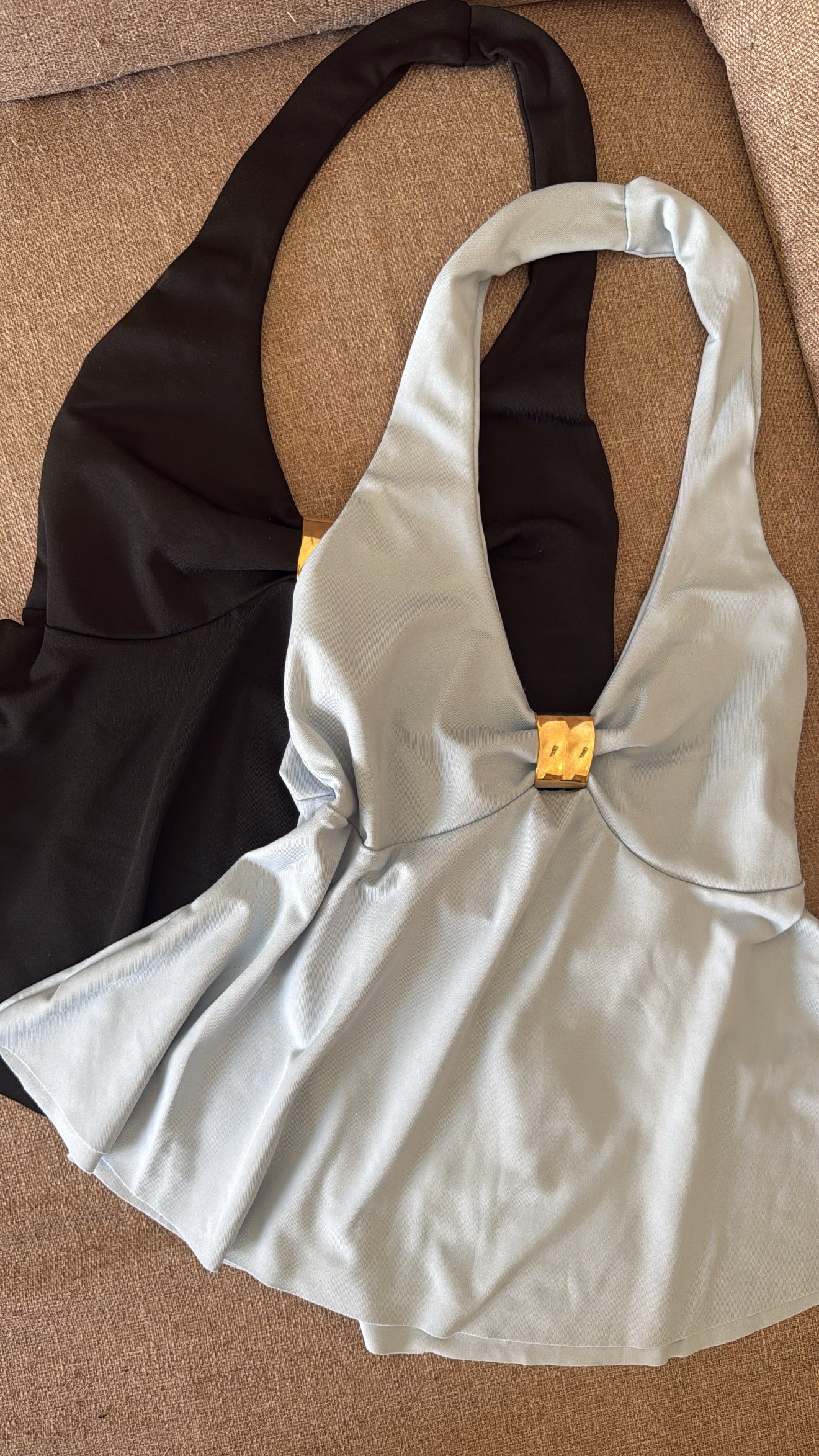 Halter Top With Gold Detail