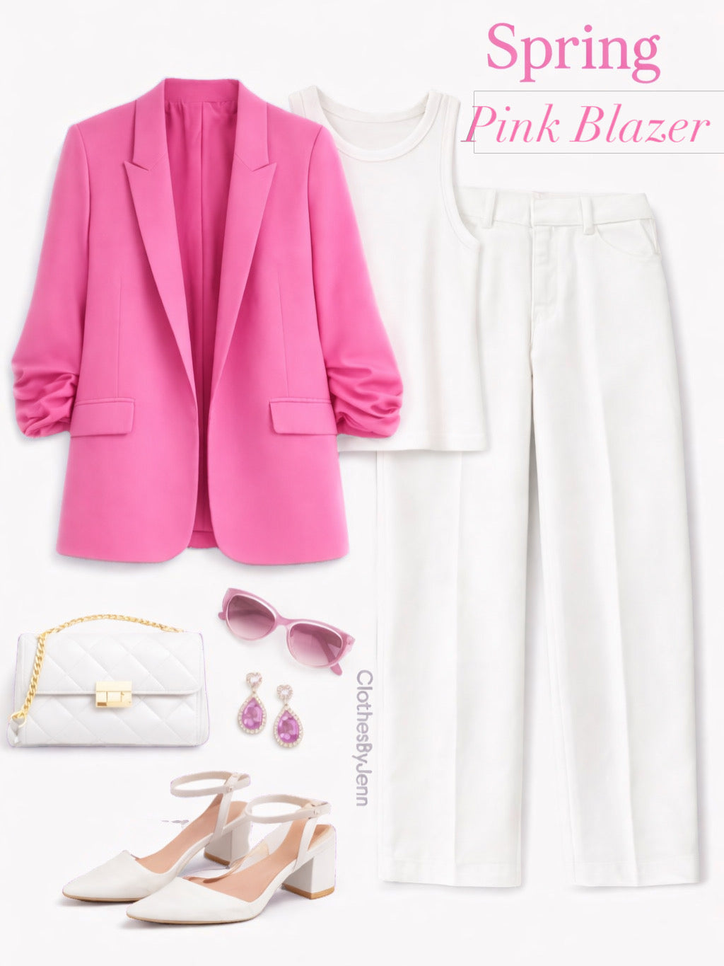 Ashley Blazer-Pink