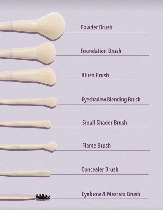 SHEGLAM Pro Core Brush Kit - 8pcs