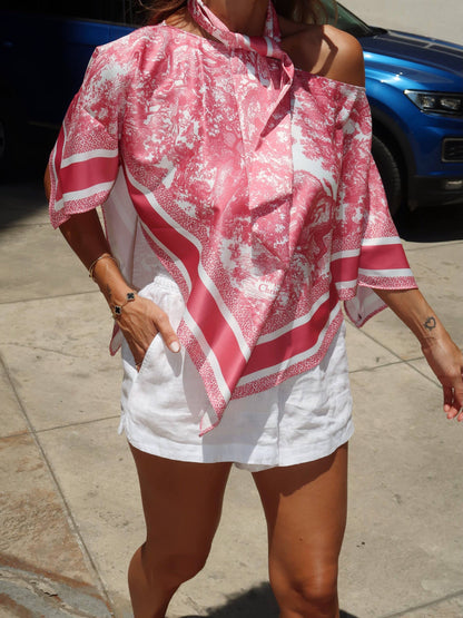 Dior top with scarf - Pink