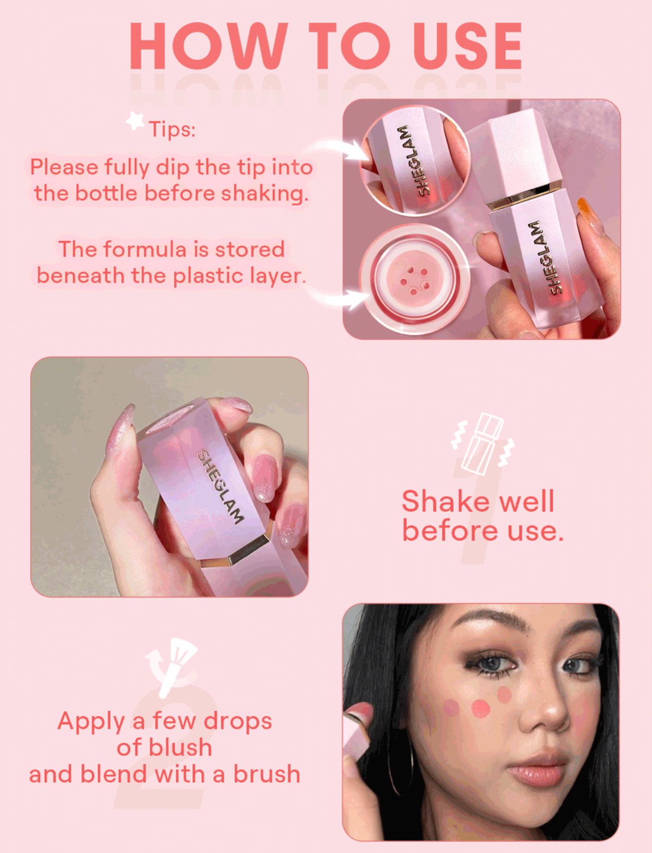 SHEGLAM Matte liquid Blush