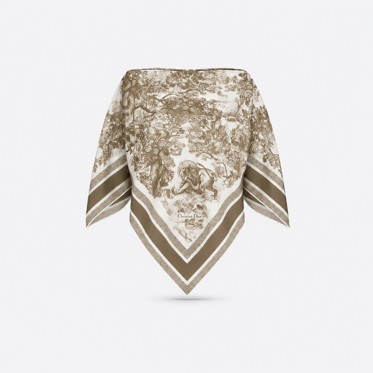 Dior top with scarf - Brown
