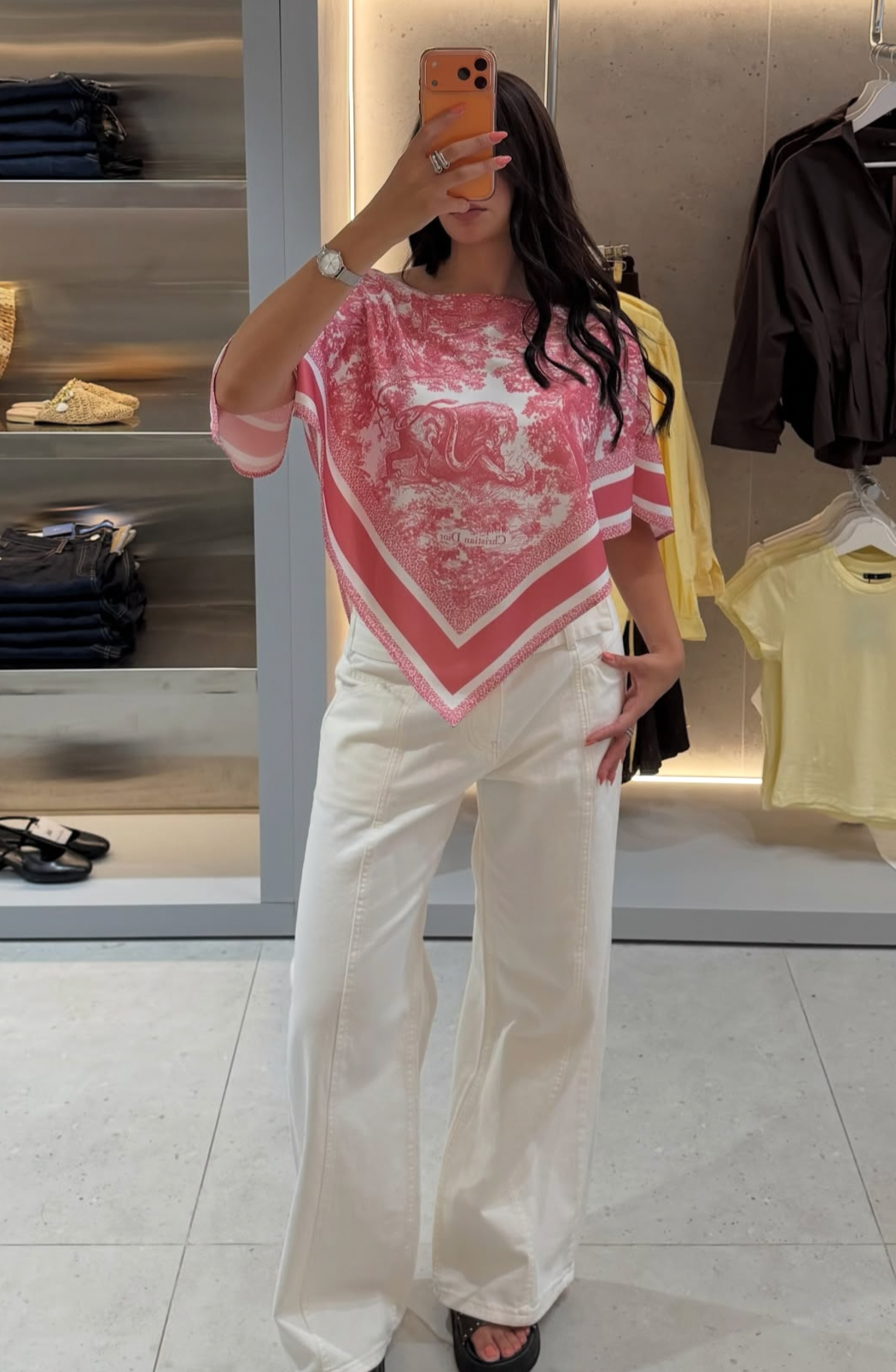 Dior top with scarf - Pink