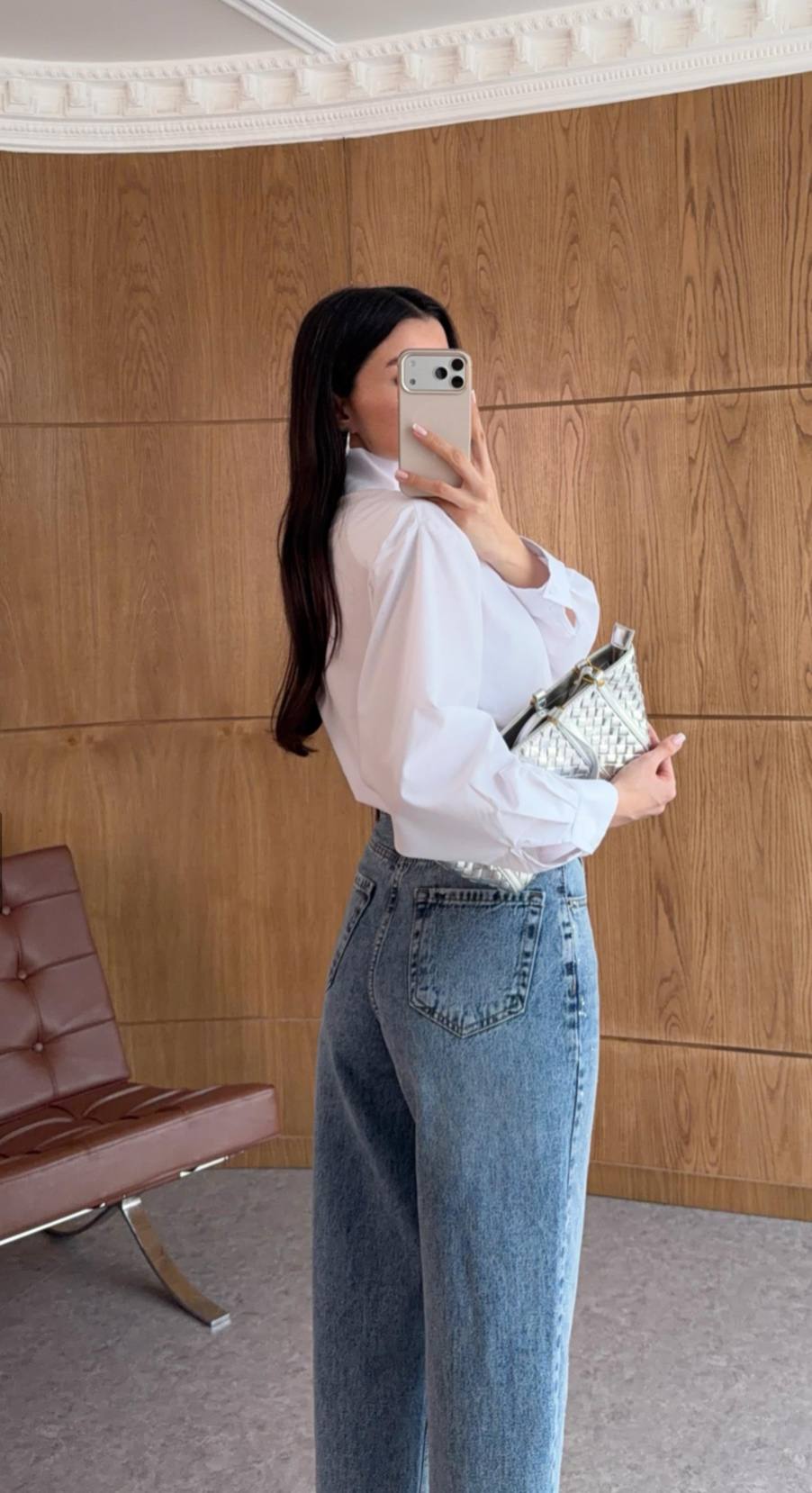 Rhinestones Denim Pants