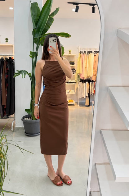 Cindy Dress - Brown