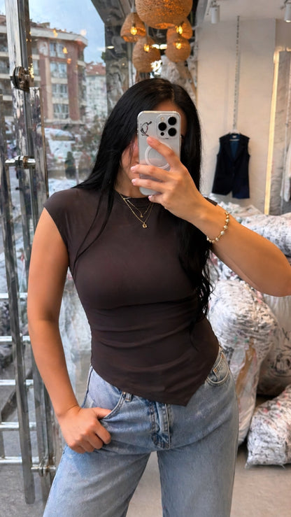 Lilas Top - Brown