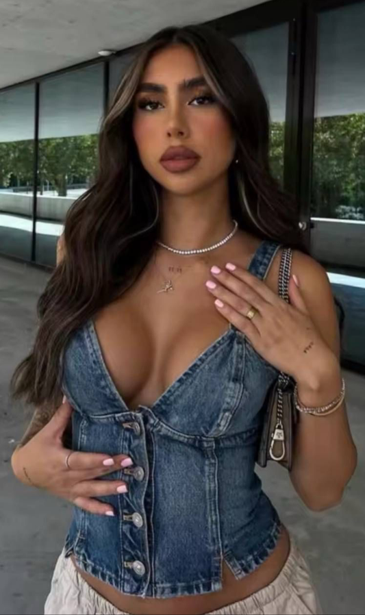 Mayelle Denim Corset