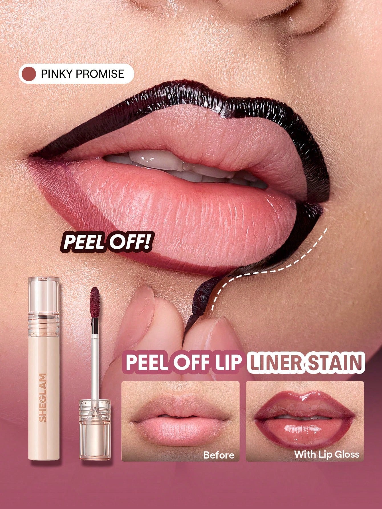 SHEGLAM Peel off Lip Liner Stain
