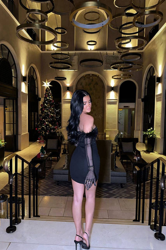 Ayla dress with gloves