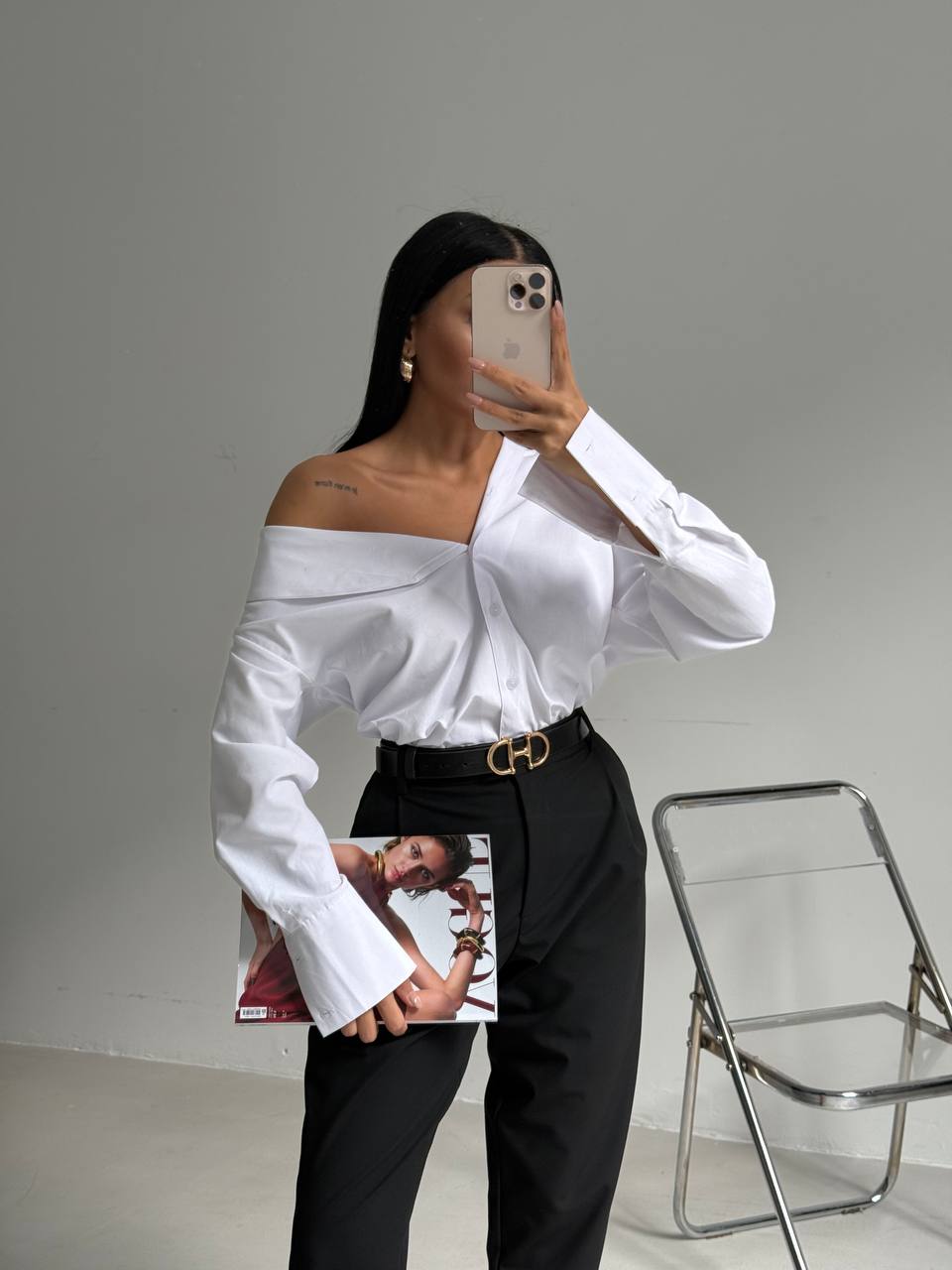 Kylie Asymmetrical Shirt