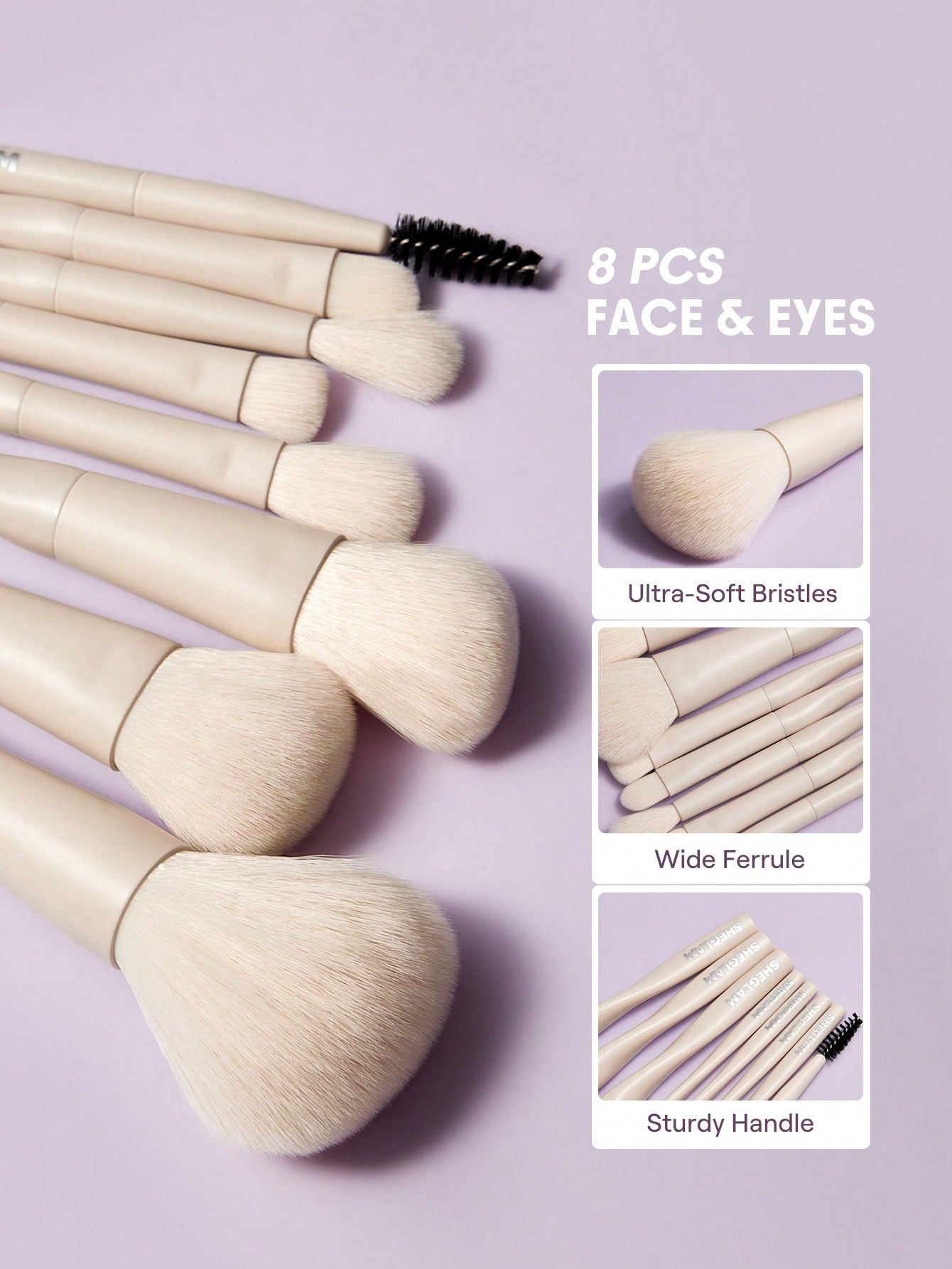 SHEGLAM Pro Core Brush Kit - 8pcs