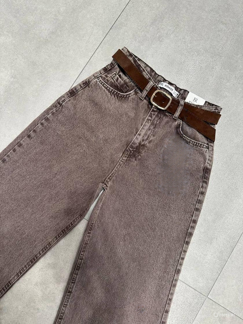 Brown Denim Pants