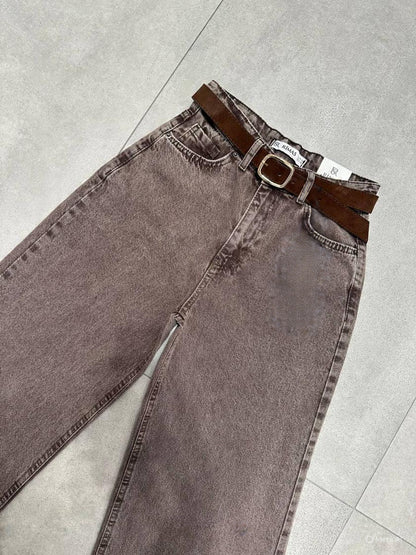 Brown Denim Pants
