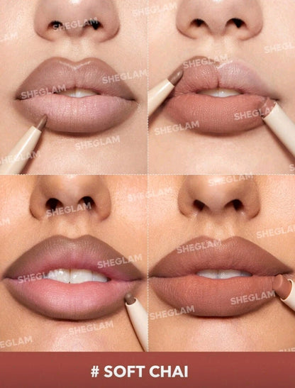 SHEGLAM Lipstick & Liner Duo