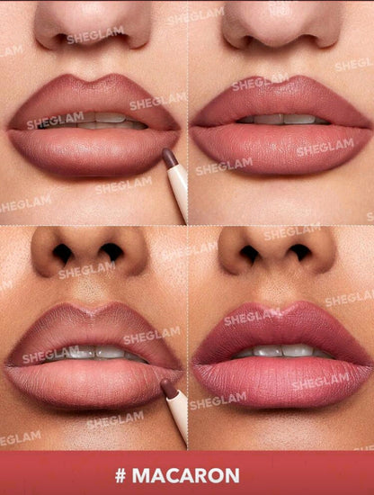 SHEGLAM Lipstick & Liner Duo