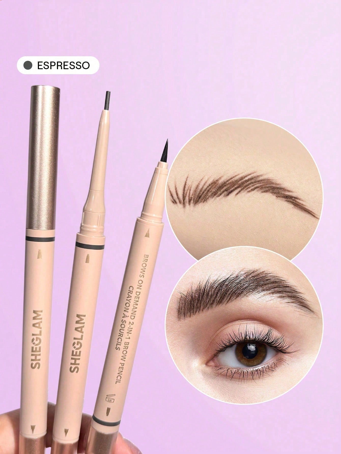 SHEGLAM Brows On Demand 2 in 1 Brow Pencil