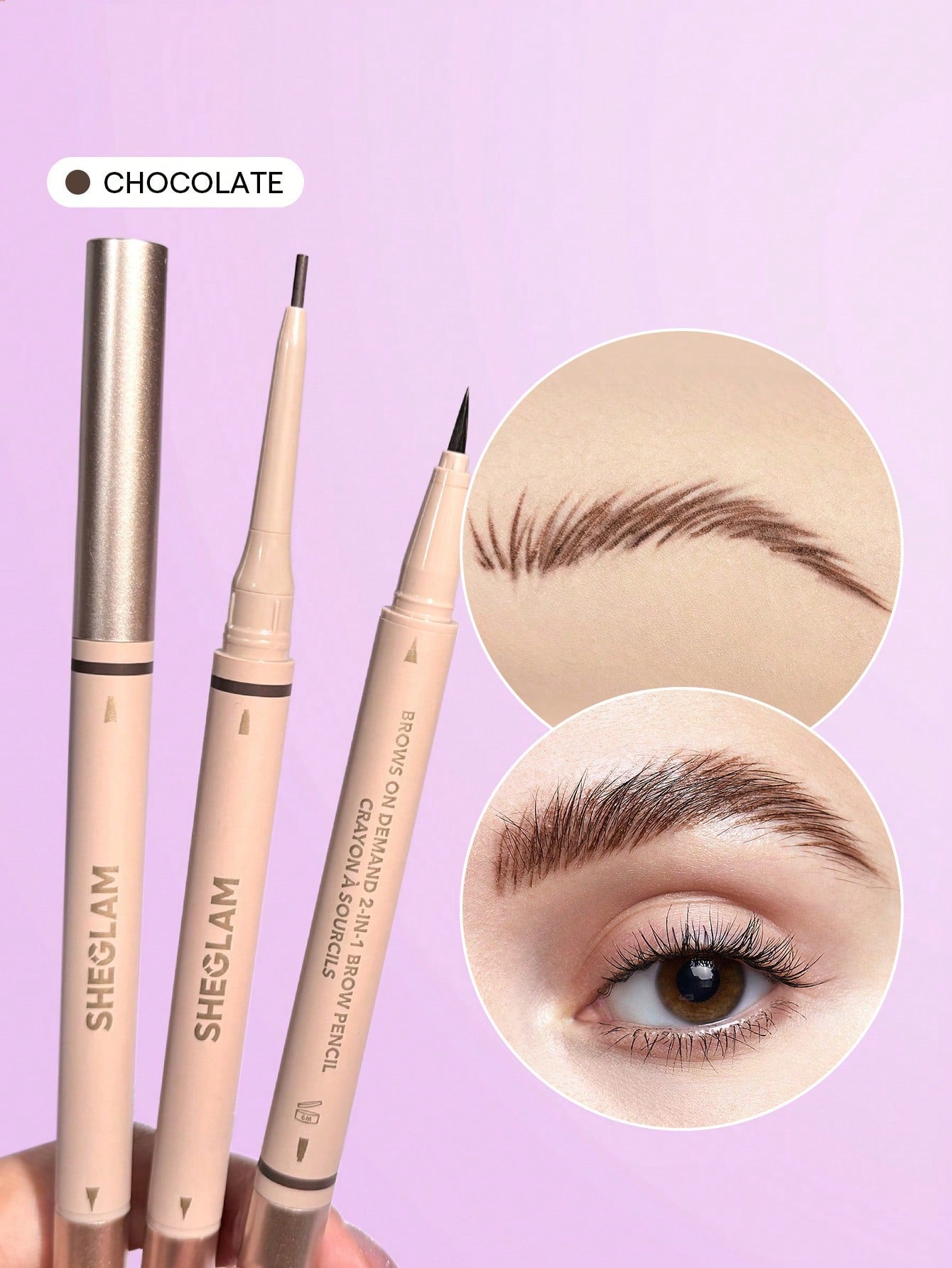 SHEGLAM Brows On Demand 2 in 1 Brow Pencil